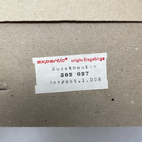 VTG Expertic Erzgebirge Nutcracker Drummer Box Handmade DDR East Germany Wooden - Picture 3 of 9